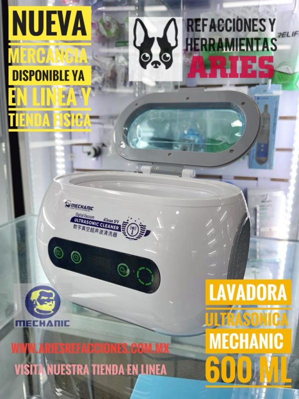 Lavadora Ultrasónica con temporizador Marca Mechanic Modelo ICLEAN DV