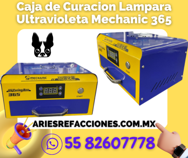 Caja de Curacion Lampara Ultravioleta Mechanic 365